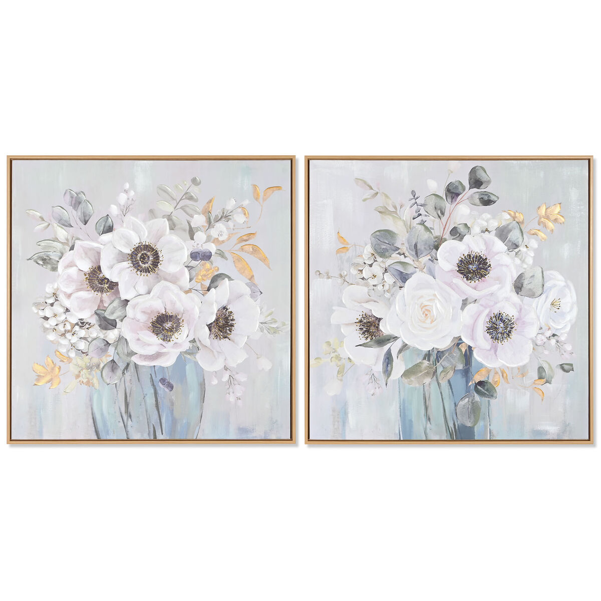 Tavla Home ESPRIT Shabby Chic Vas 70 x 3,5 x 70 cm (2 antal) - 5