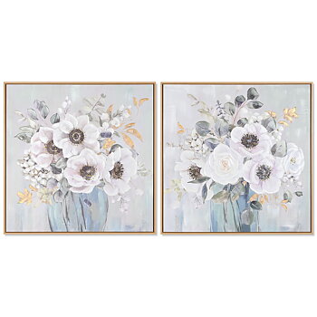 Tavla Home ESPRIT Shabby Chic Vas 70 x 3,5 x 70 cm (2 antal)