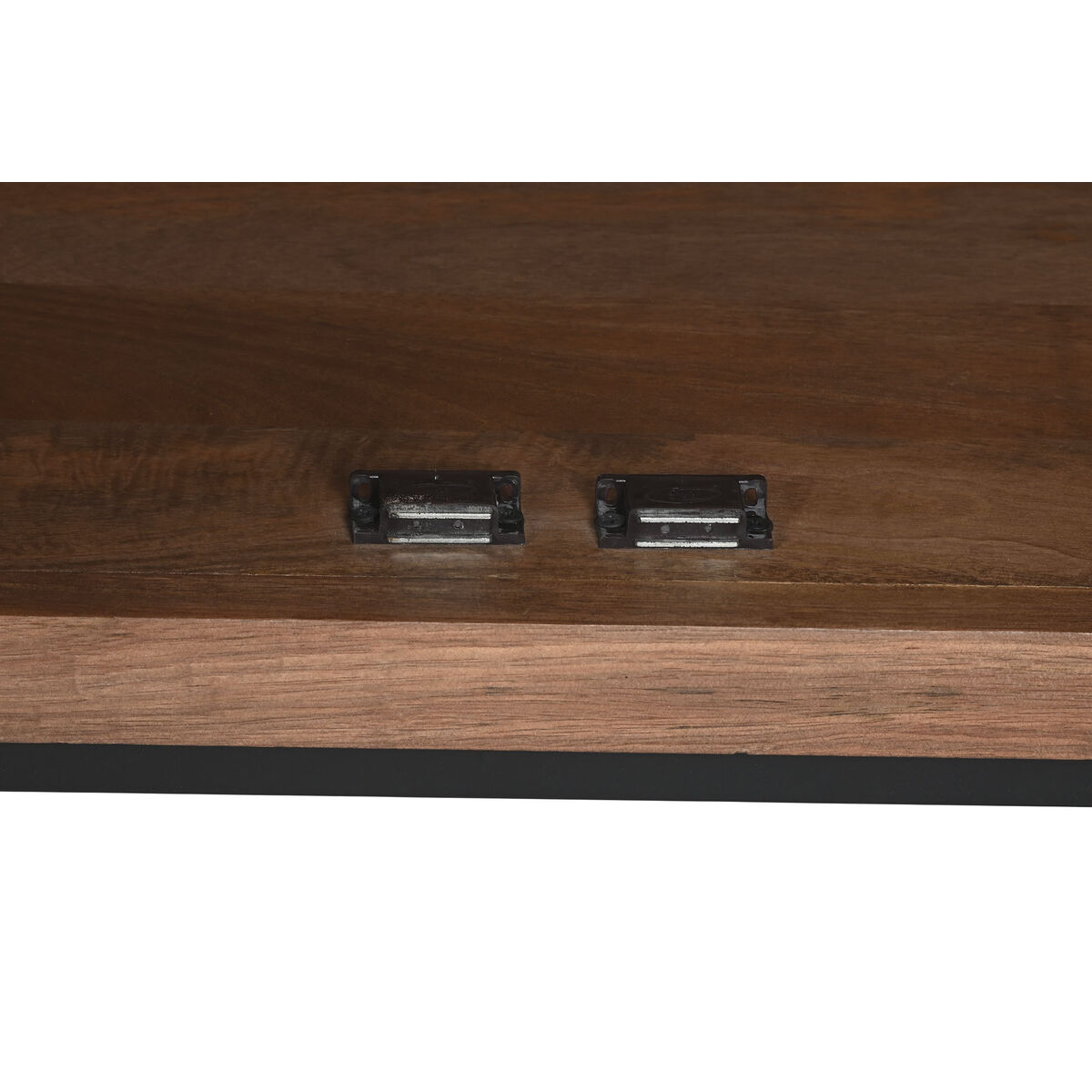 Skänk Home ESPRIT Brun Svart Silvrig Naturell Mangoträ Speglar 150 x 38 x 80 cm - 4