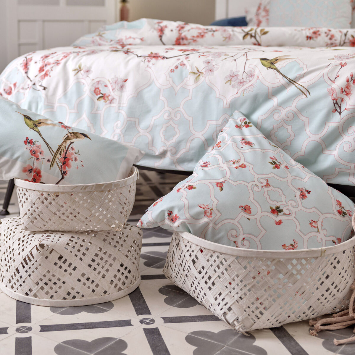 Påslakan HappyFriday Sakura Multicolour 260 x 240 cm - 3