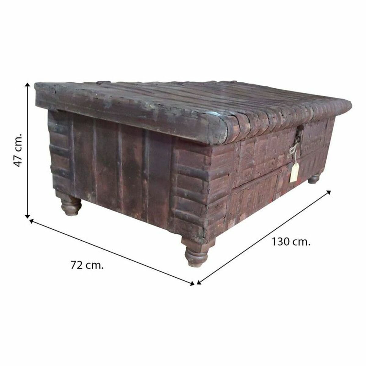 Soffbord Alexandra House Living Brun 72 x 47 x 130 cm - 6