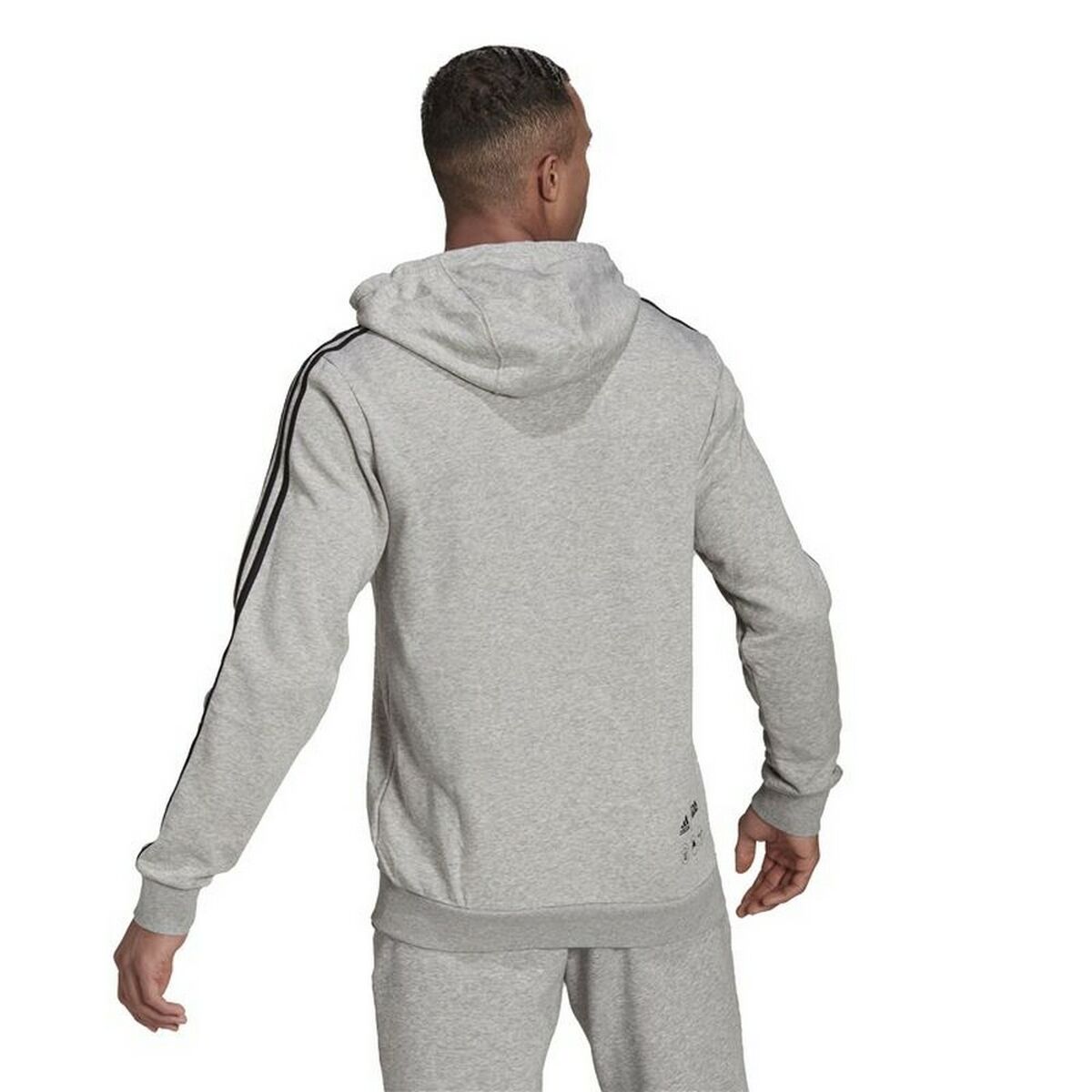 Tröja med huva Herr Adidas X Star Wars: The Mandalorian Ljusgrå - 4