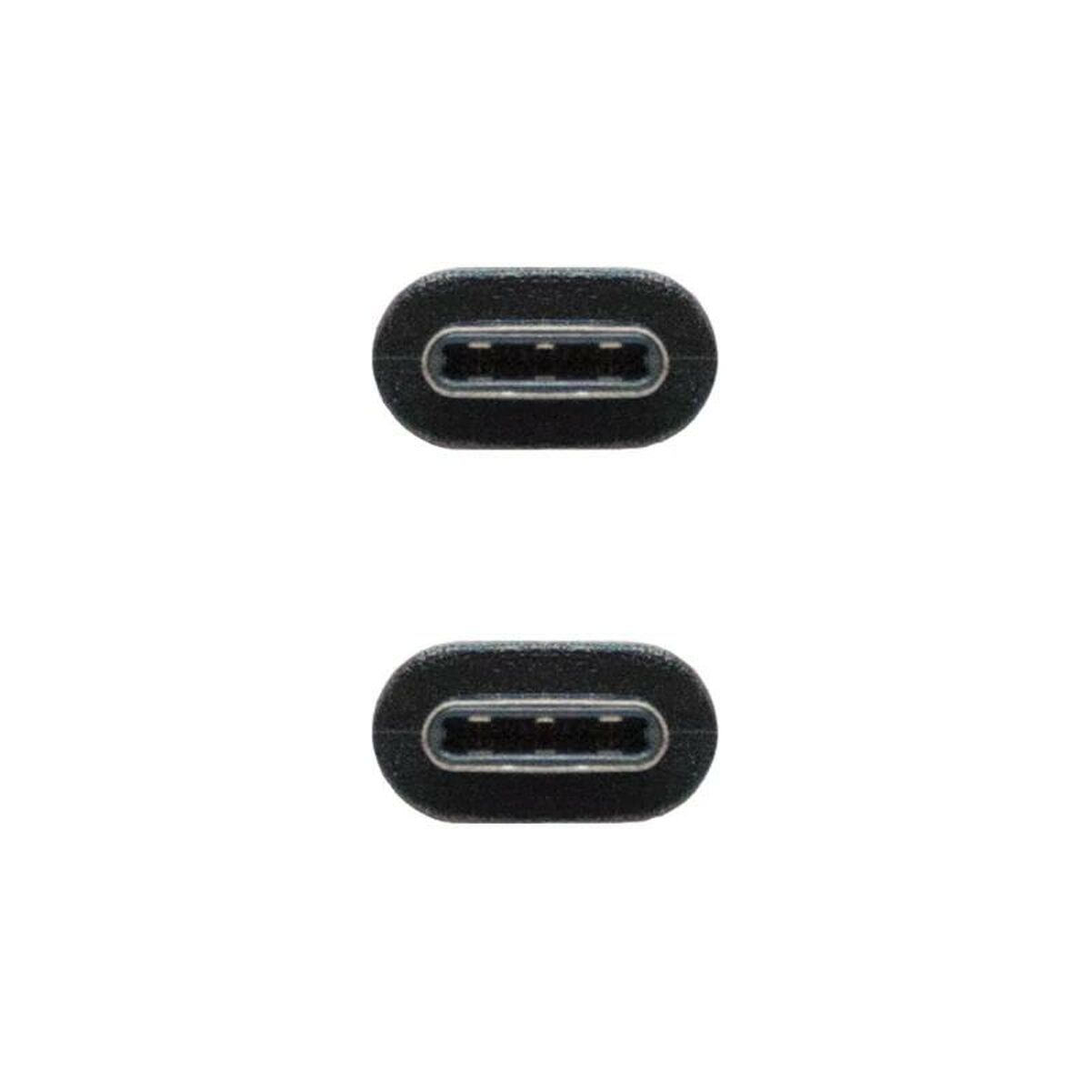 USB-C-kabel NANOCABLE 10.01.2301-L150 Svart 1,5 m - 3