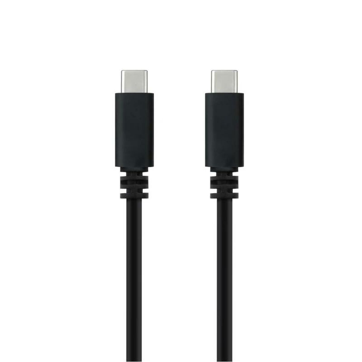 USB-C-kabel NANOCABLE 10.01.2301-L150 Svart 1,5 m - 2