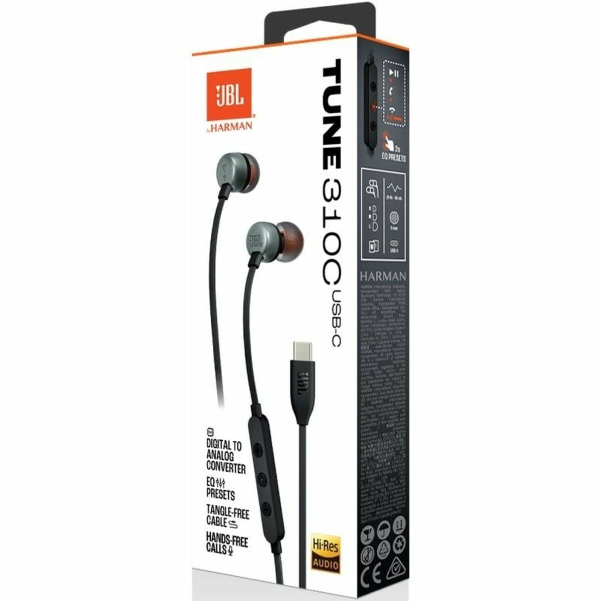 Hörlurar med Mikrofon JBL Tune 310C Svart - 2