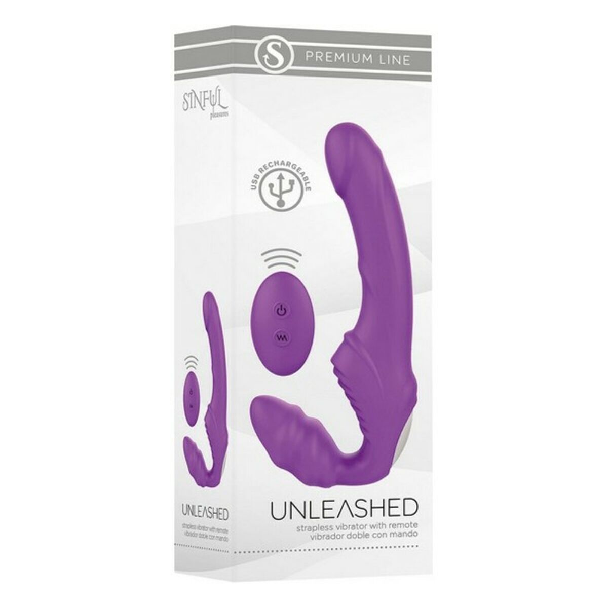 Vibrator S Pleasures Premium Line Unleashed Lila - 5