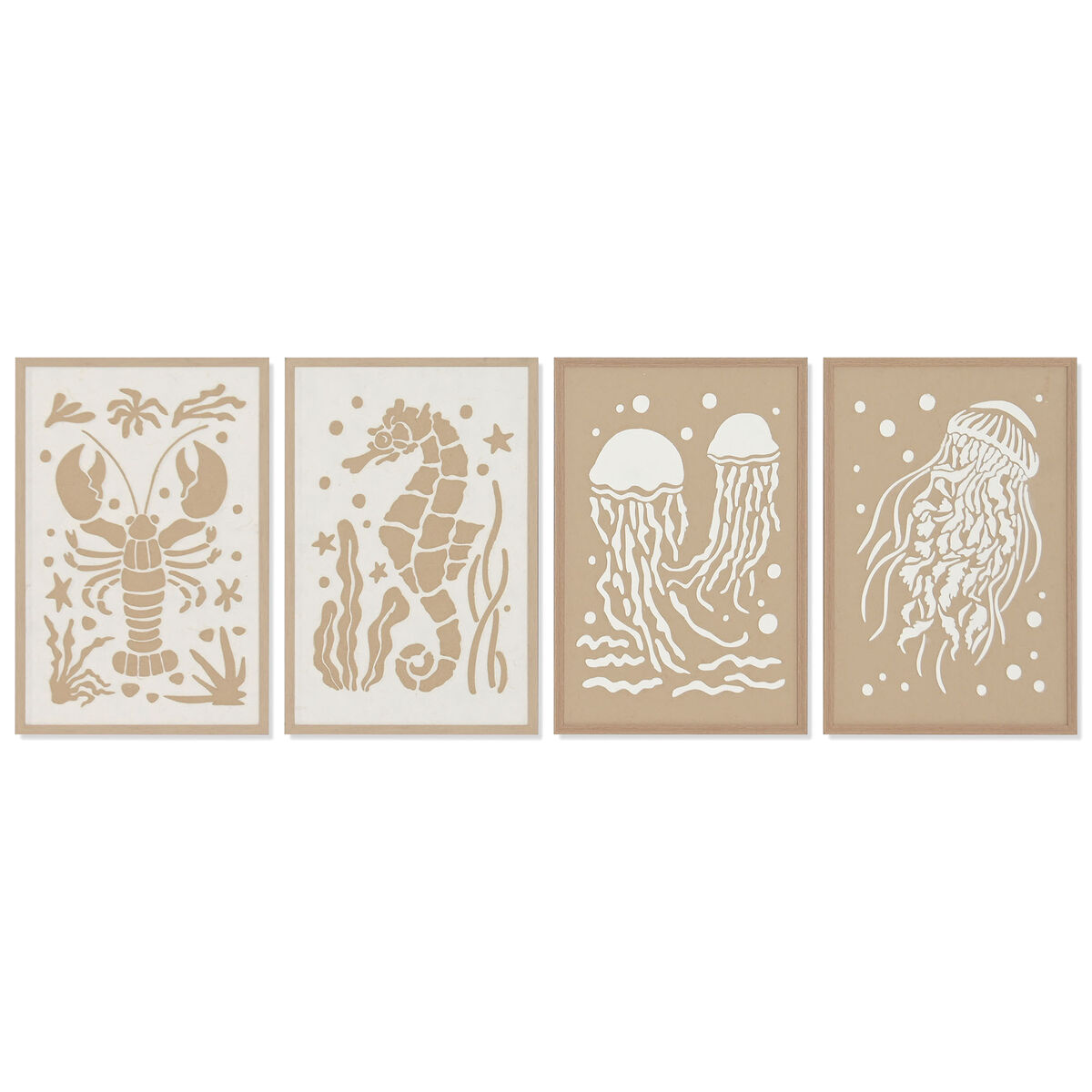 Tavla Home ESPRIT Papper polystyren 40 x 3 x 60 cm (4 antal)