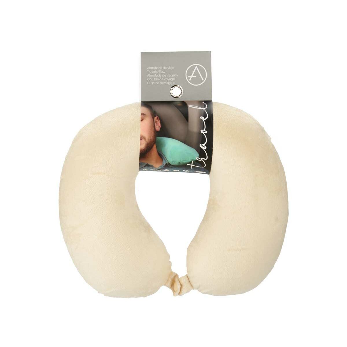 Nackkudden Blå Svart Beige Grå 31 x 10,5 x 27,4 cm (4 antal) - 3