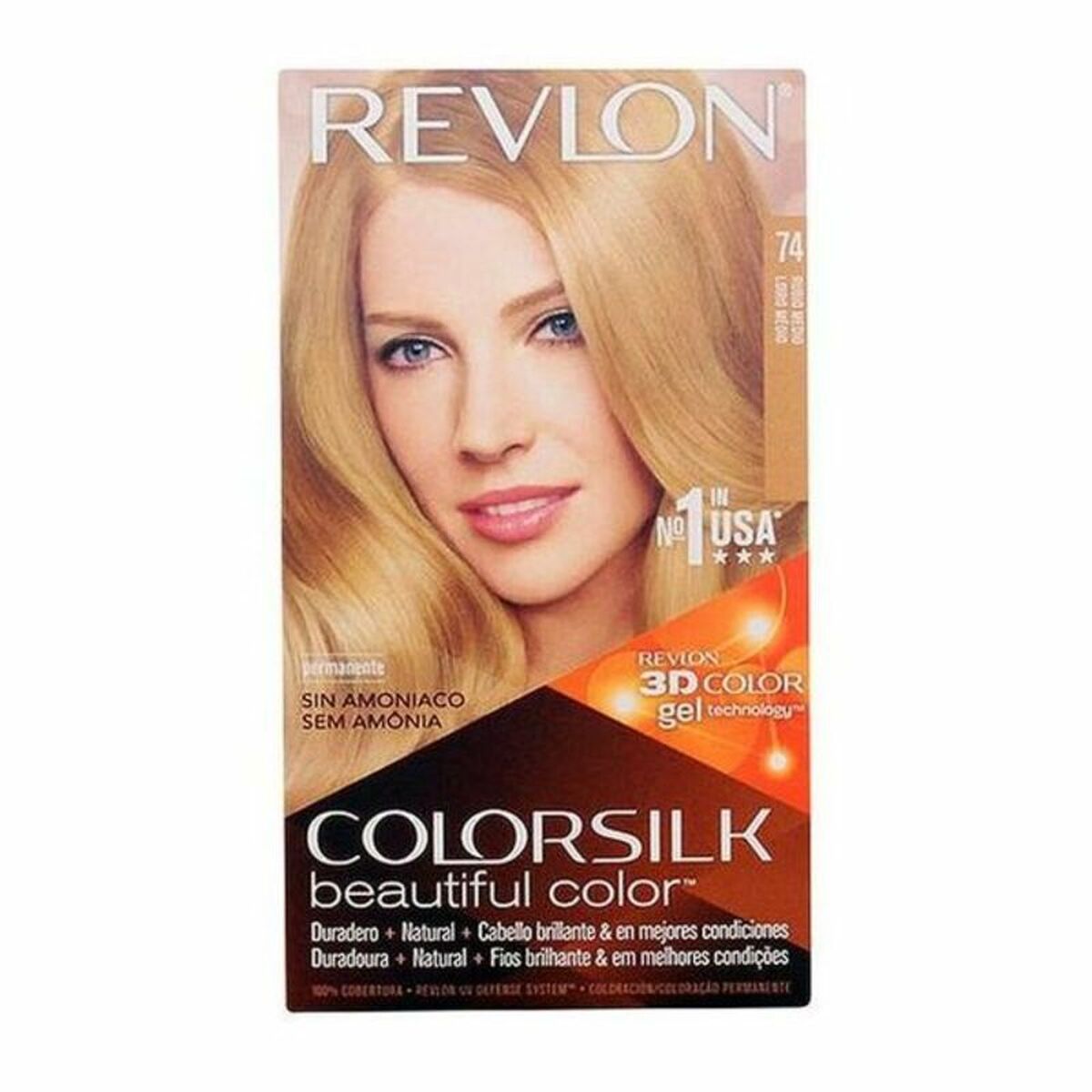 Färg utan ammoniak Revlon 309978695745-3a Nº 74-Rubio Medio (1 antal)