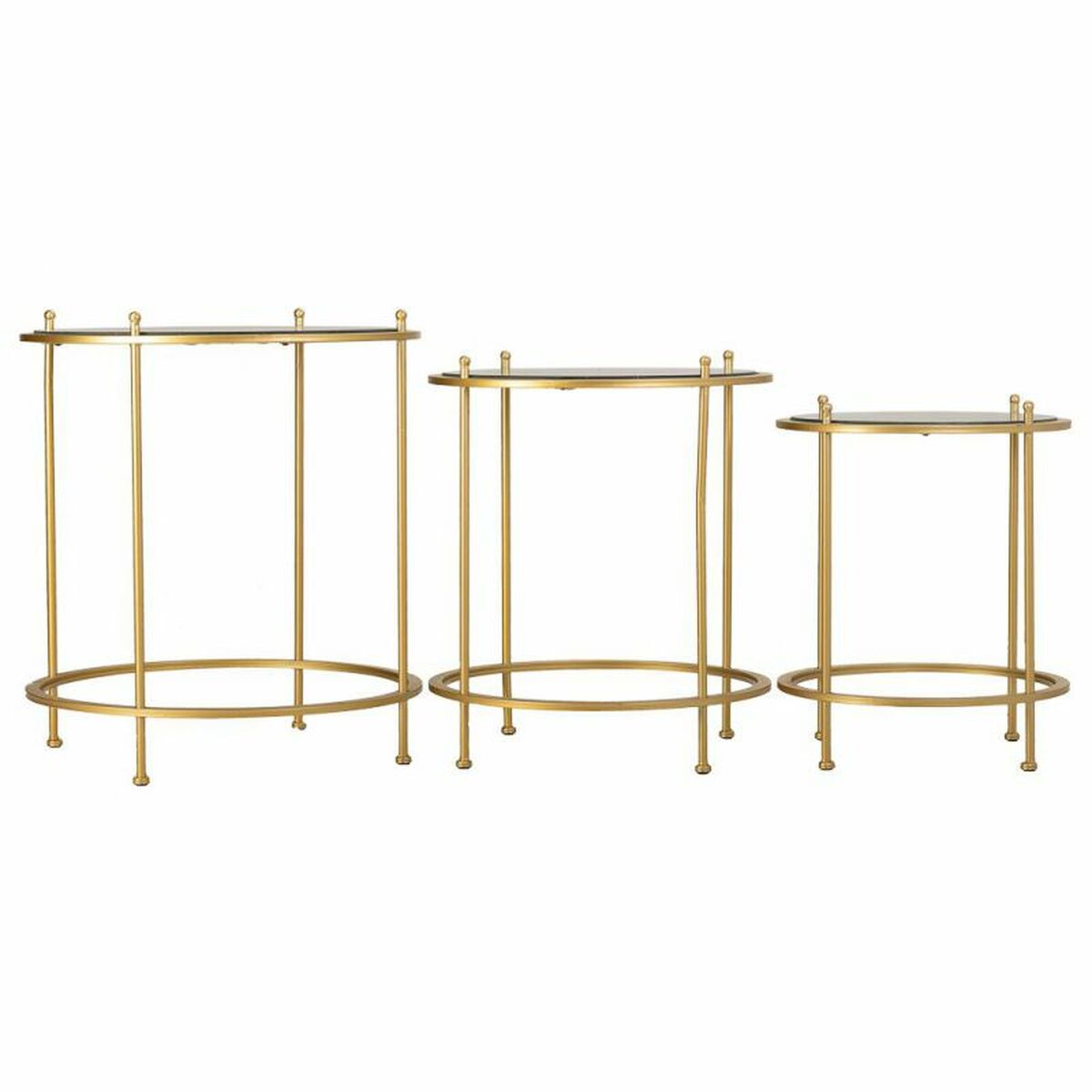 3-bordsset Alexandra House Living Guld 53 x 60 x 53 cm - 4