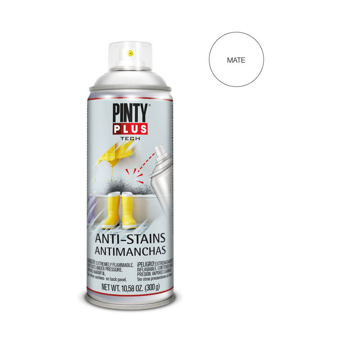 Sprejfärg Pintyplus Tech X101 400 ml Anti-fläckar Vit - 4