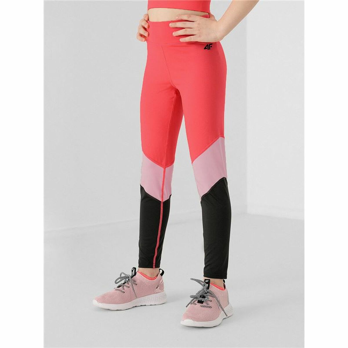 Sport-leggings, Barn 4F JSPDF003 Neon Rosa - 2