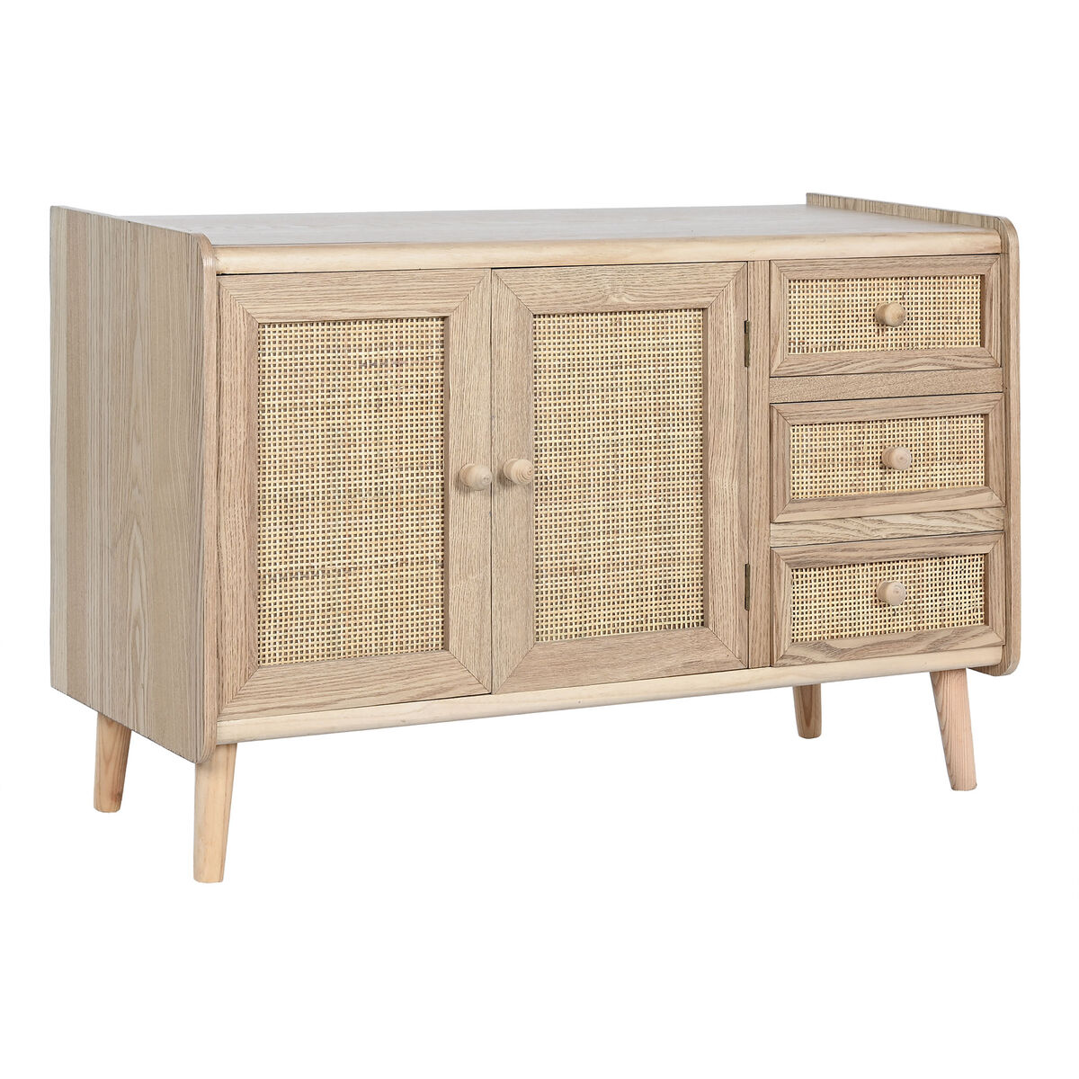 Skänk Home ESPRIT Naturell 90 x 35 x 61 cm