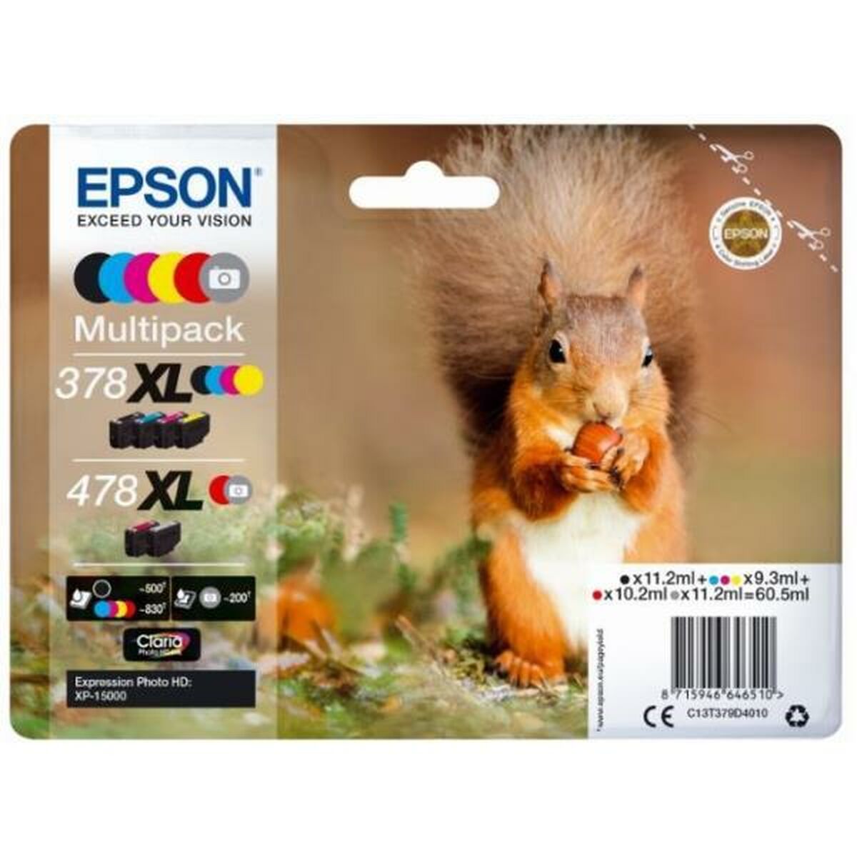 Original Bläckpatron Epson C13T379D4020 Multicolour (1 antal)