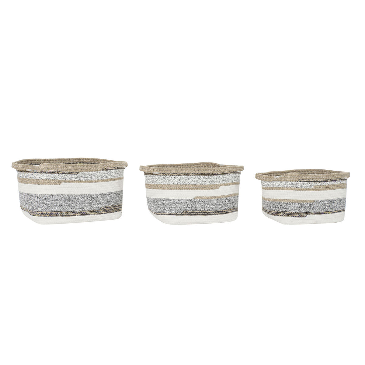 Korg - set DKD Home Decor Bomull Jute (36 x 30 x 24 cm) - 5