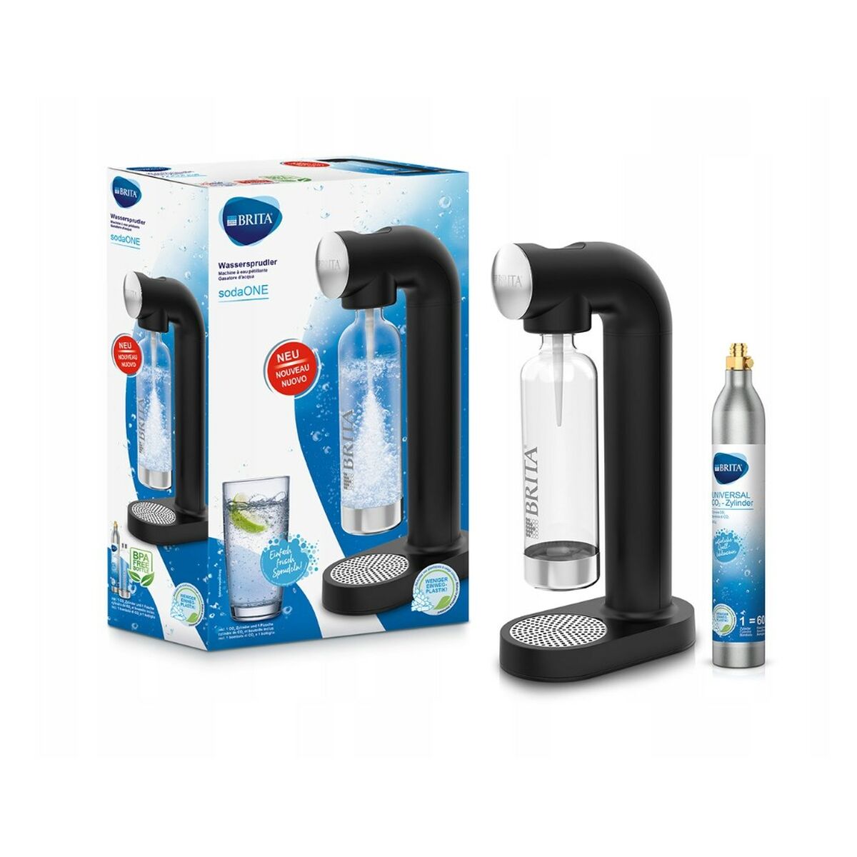 Sodamaskin Brita sodaONE Svart 1 L - 15
