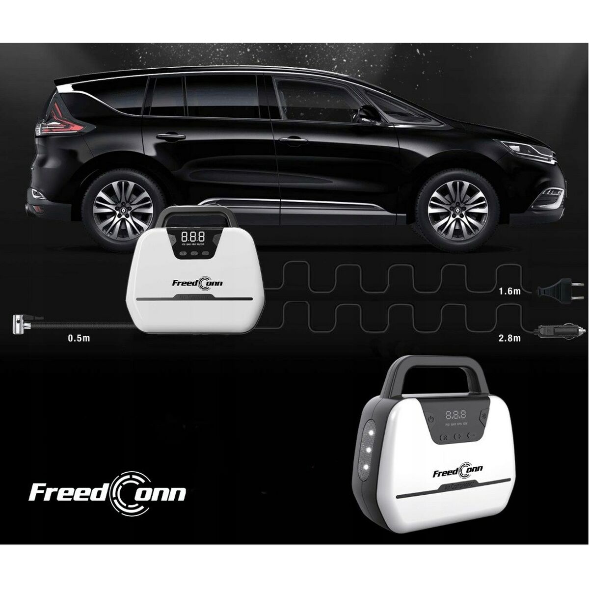 Luftkompressor Freedconn ATJ1866 120 W 10 bar 35 l/min - 5