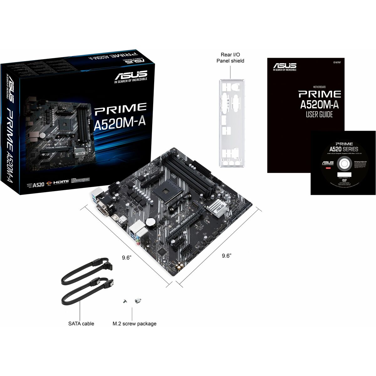 Moderkort Asus 90MB17H0-M0EAYC AMD AM4 AMD A520 AMD - 6