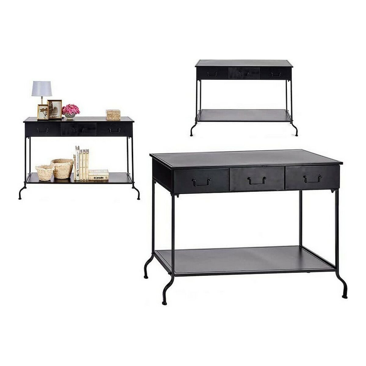 Mottagare Gift Decor Svart 43 x 121 x 84,5 cm - 4