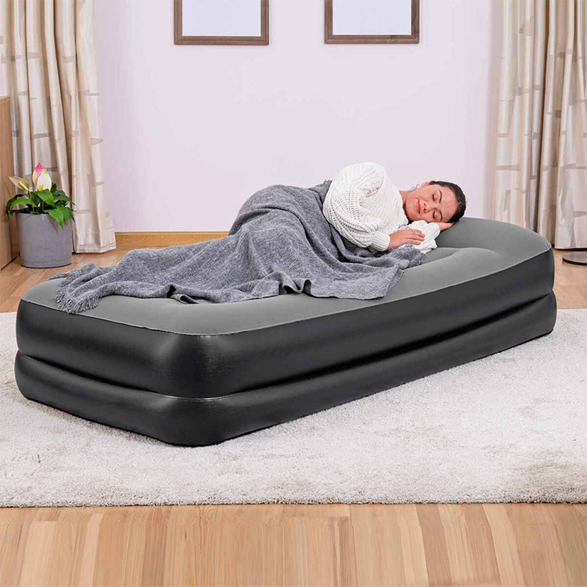 Bestway Enkelbädd med Motor 191x97x46 cm Uppblåsbar och Camping 67401 - 4