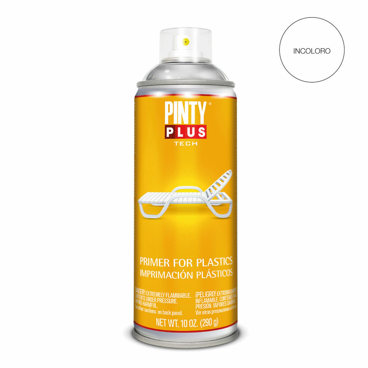 Sprejfärg Pintyplus Tech I199 Plast Utskrift Transparent 400 ml - 4