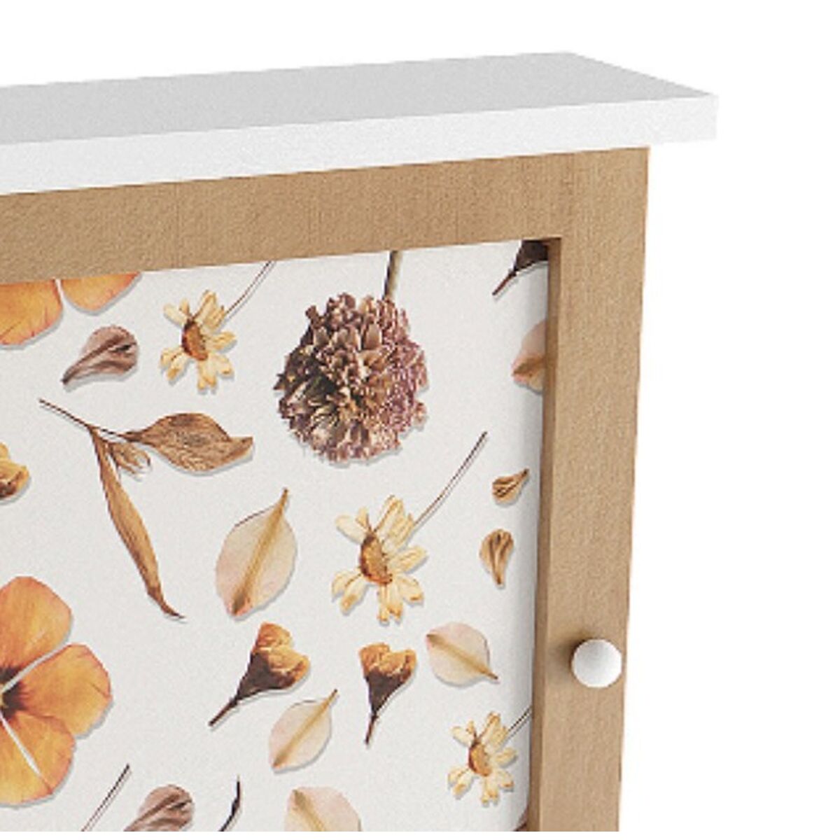 Nyckelskåp Versa Blomblad Trä MDF 6,5 x 26 x 20 cm - 2