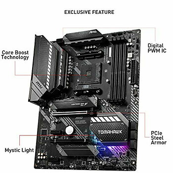 Moderkort MSI MAG B550 TOMAHAWK ATX DDR4 AM4 AMD B550 AMD AMD AM4