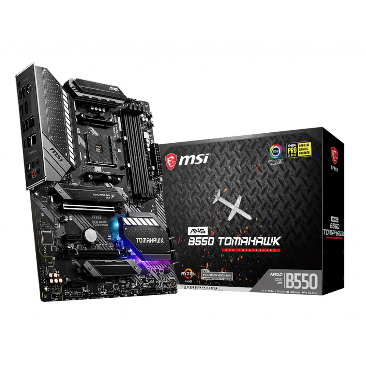 Moderkort MSI MAG B550 TOMAHAWK ATX DDR4 AM4 AMD B550 AMD AMD AM4 - 2