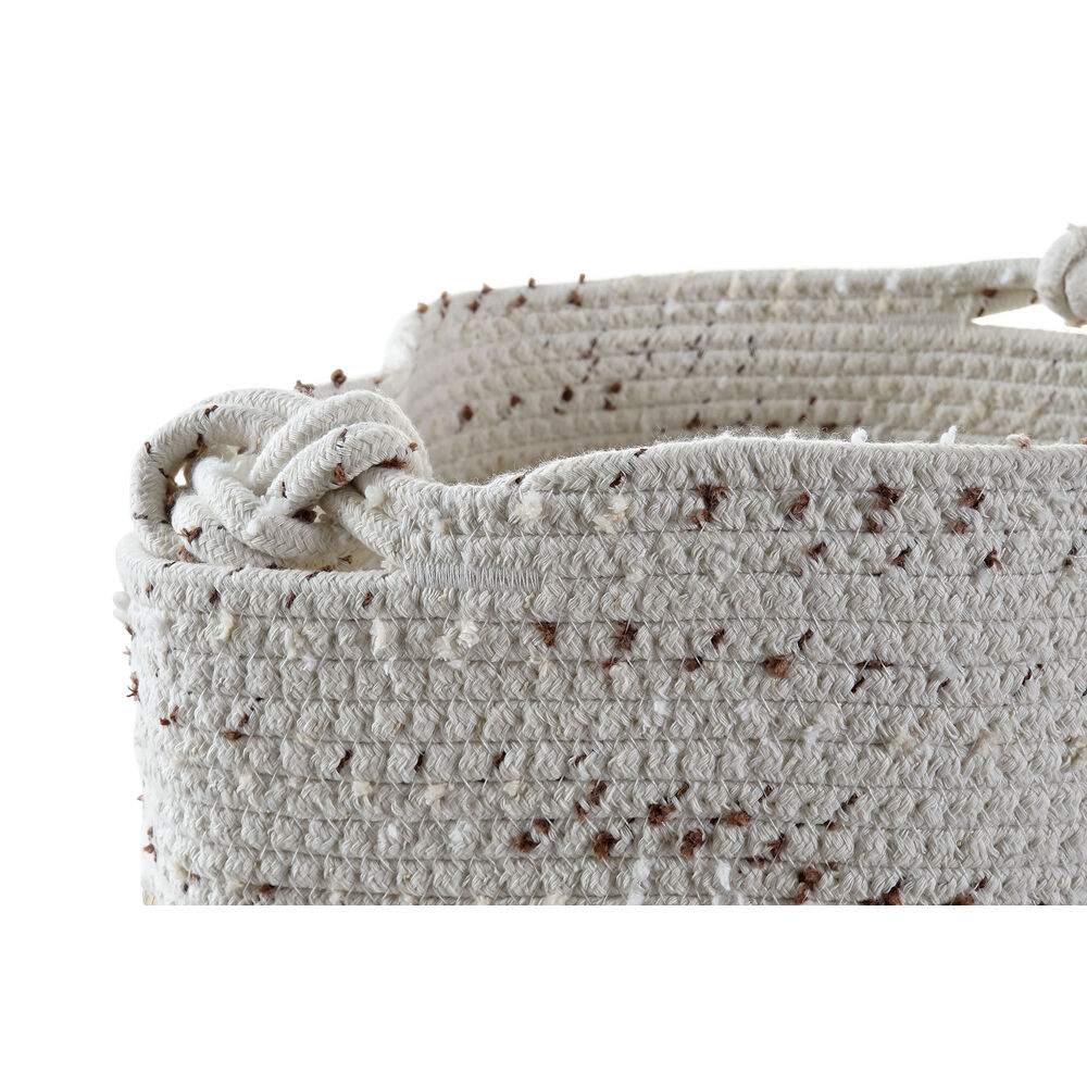 Korg - set DKD Home Decor Bomull Boho Rusar (36 x 26 x 42 cm) (3 Delar) - 4