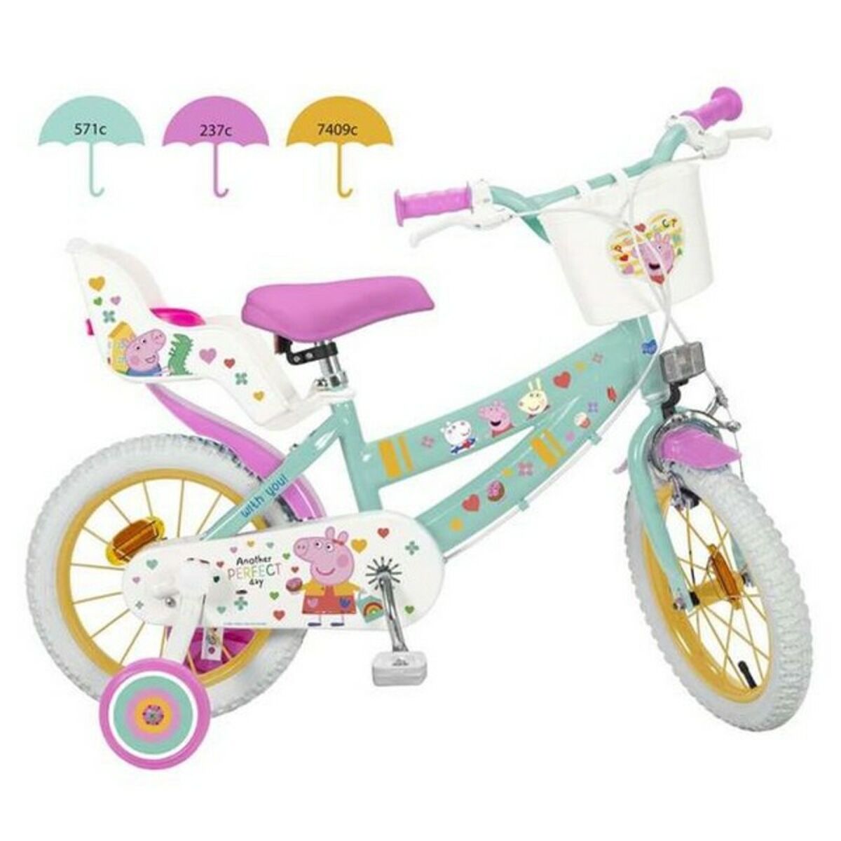Barncykel Peppa Pig 12" 12" - 2