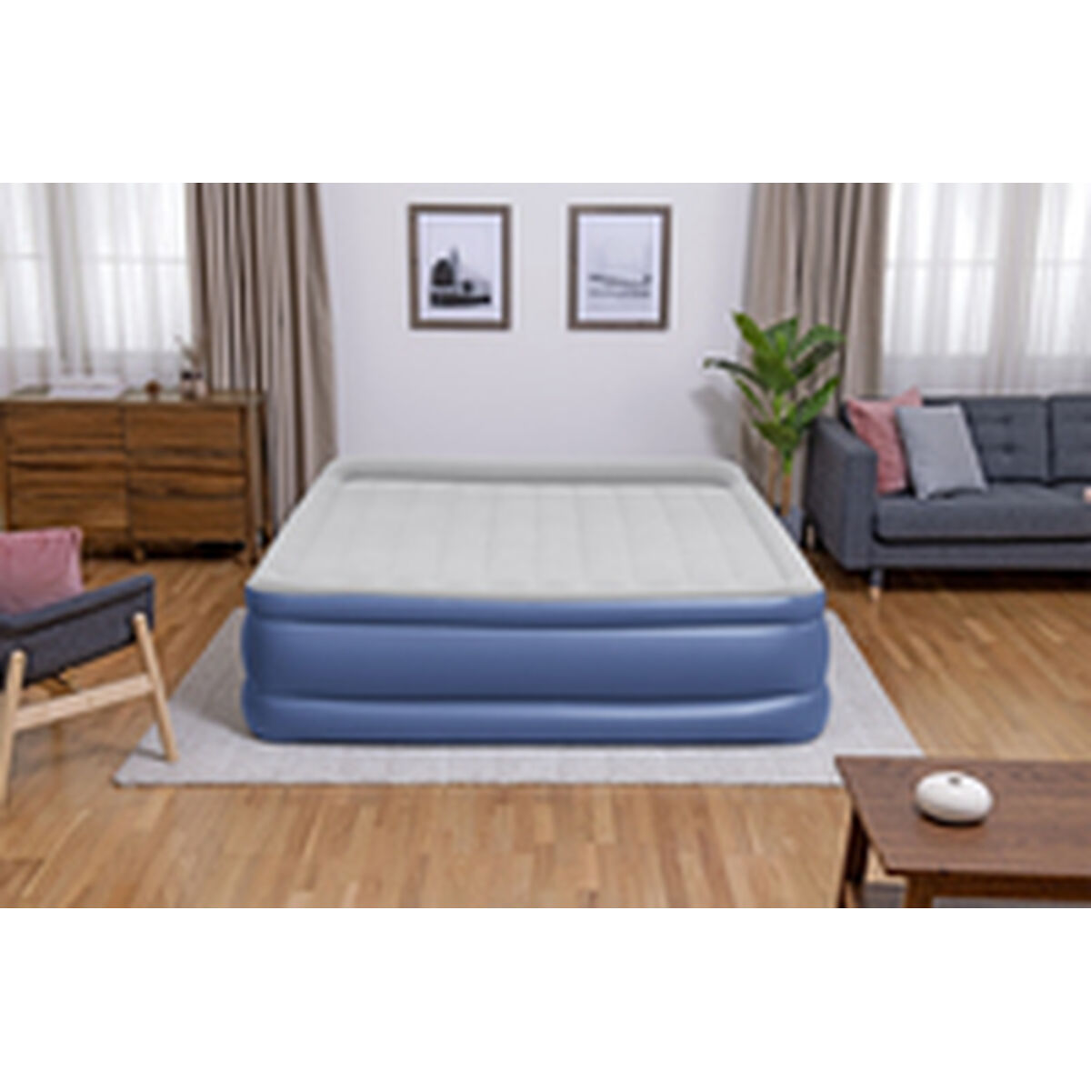 Bestway Dubbelsäng med Motor 203x193x56 cm Uppblåsbar och Camping 67692 - 5