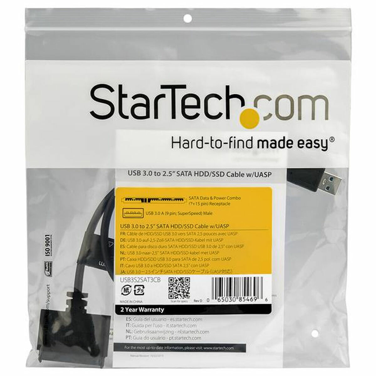 USB till SATA-hårddiskadapter Startech USB3S2SAT3CB HDD/SSD 2.5" - 6
