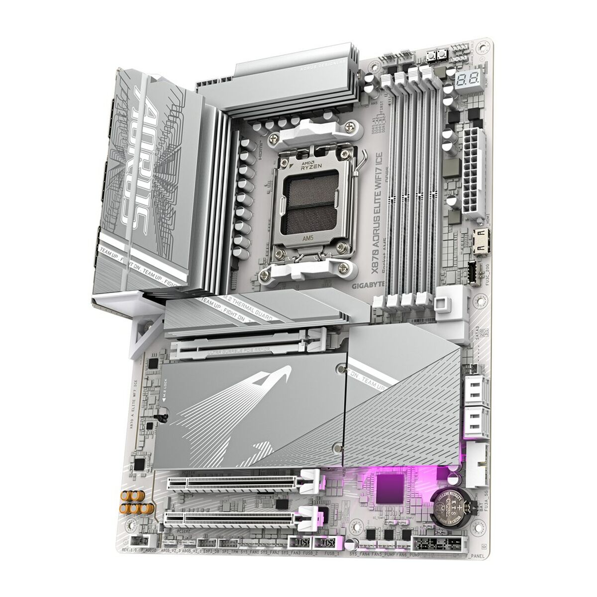 Moderkort Gigabyte X870 AORUS ELITE WF7 ICE AMD AM5 AMD X870 - 4