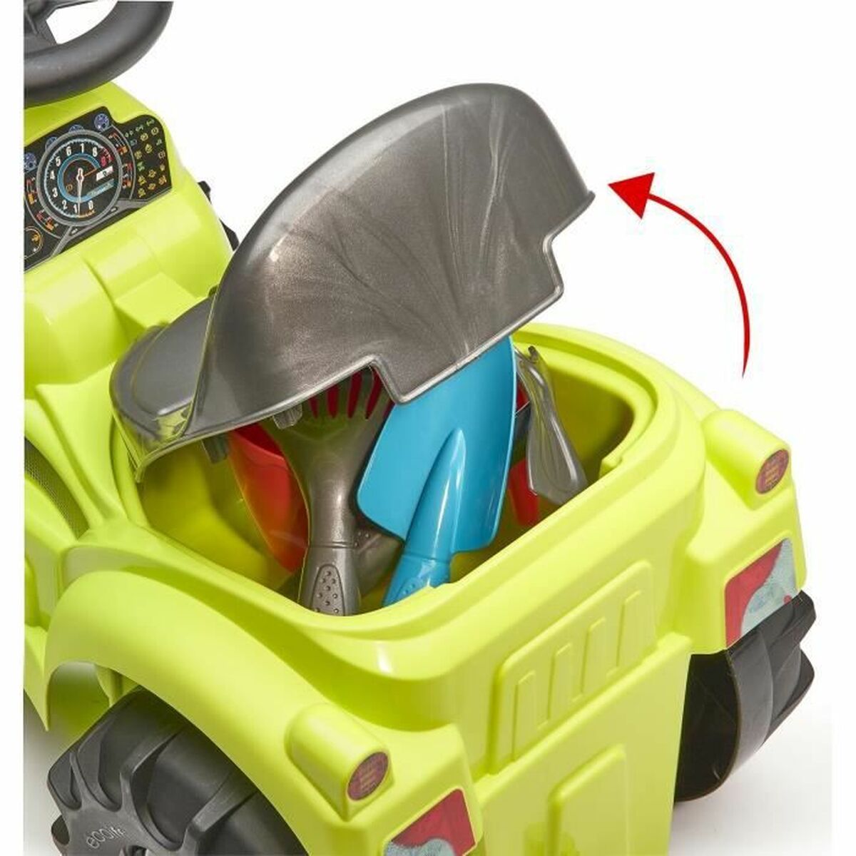 Trehjuling Ecoiffier Släp Traktor - 6