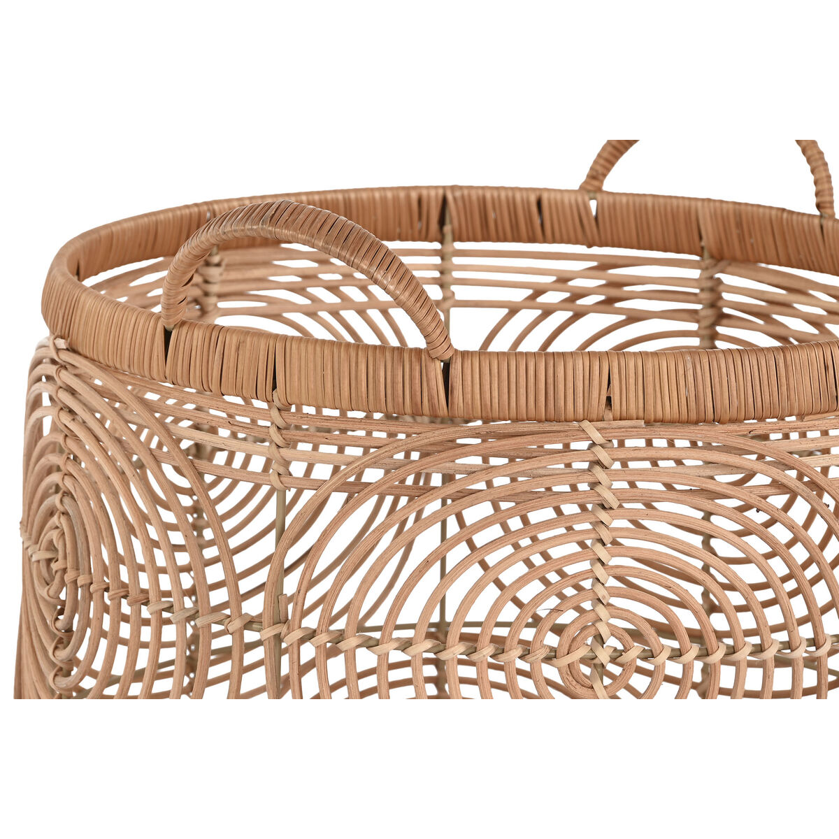 Korg - set DKD Home Decor Naturell Ljusbrun Tropiskt 40 x 40 x 47 cm - 2