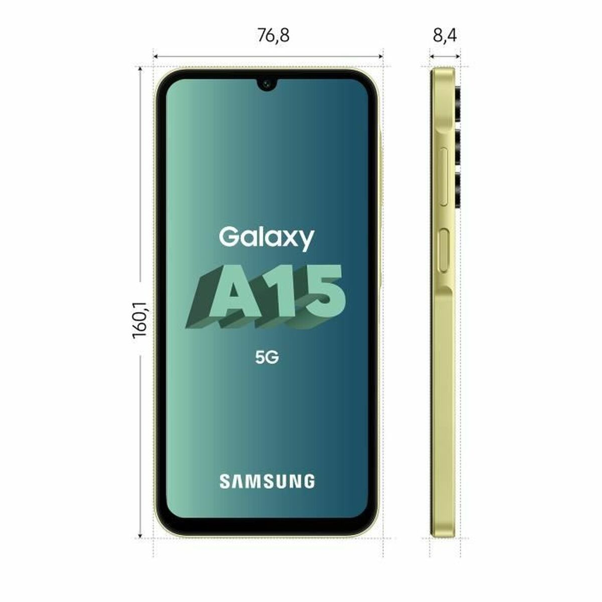 Smartphone Samsung A15 4 GB RAM 128 GB Gul - 5