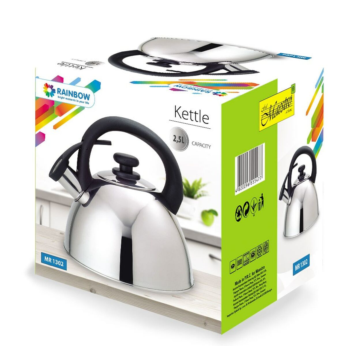 Tekanna Feel Maestro MR1302 Svart Rostfritt stål 2,5 L - 2