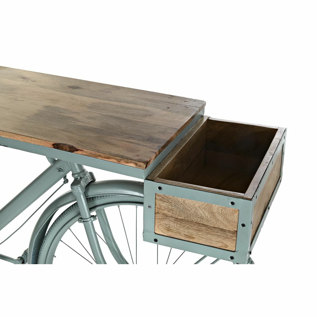Konsol DKD Home Decor Blå Järn Mangoträ (195 x 40 x 91 cm) - 6