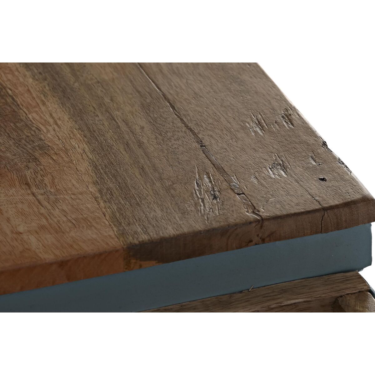 Konsol DKD Home Decor Blå Järn Mangoträ (195 x 40 x 91 cm) - 5