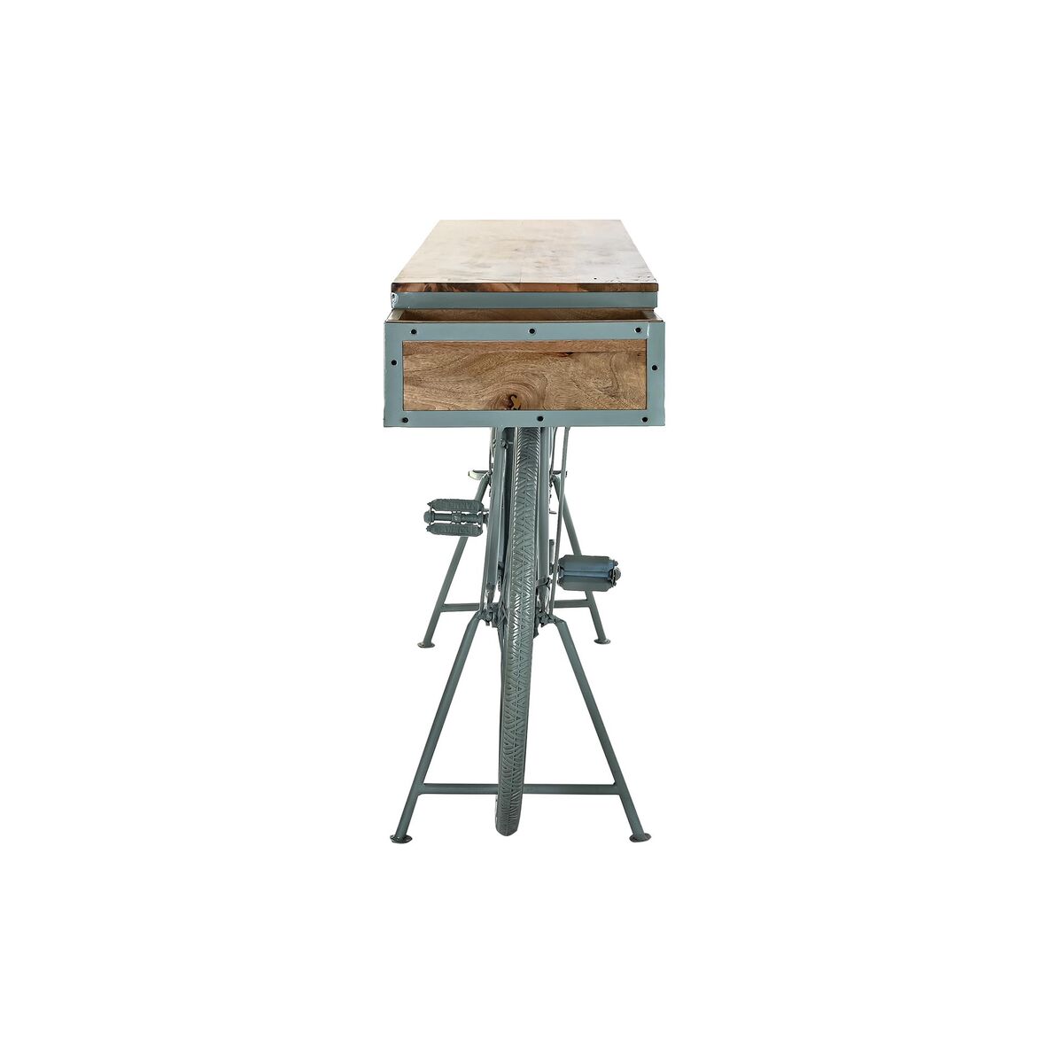 Konsol DKD Home Decor Blå Järn Mangoträ (195 x 40 x 91 cm) - 2