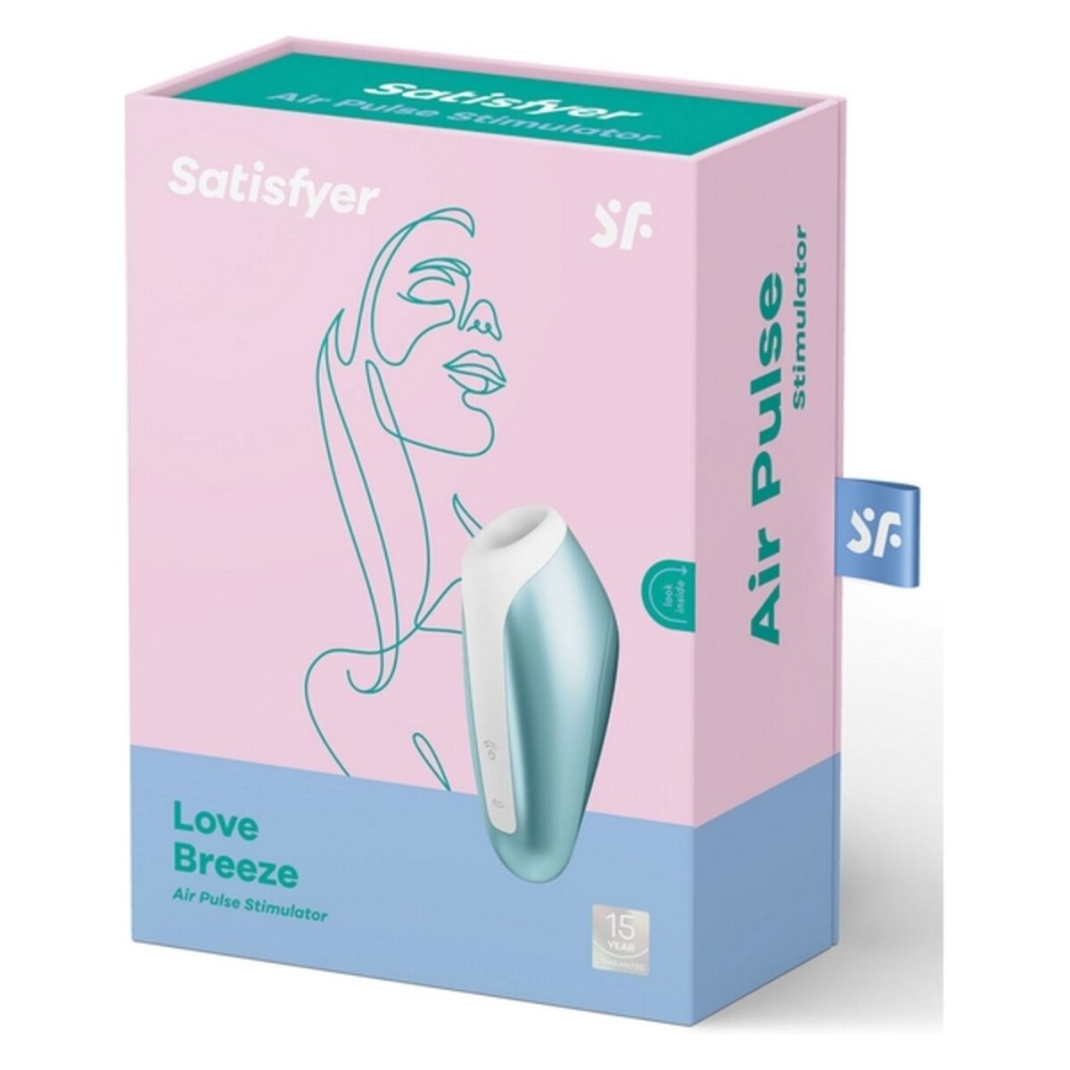 Sugstimulator för klitoris Love Breeze Satisfyer Air Plus Blå - 4