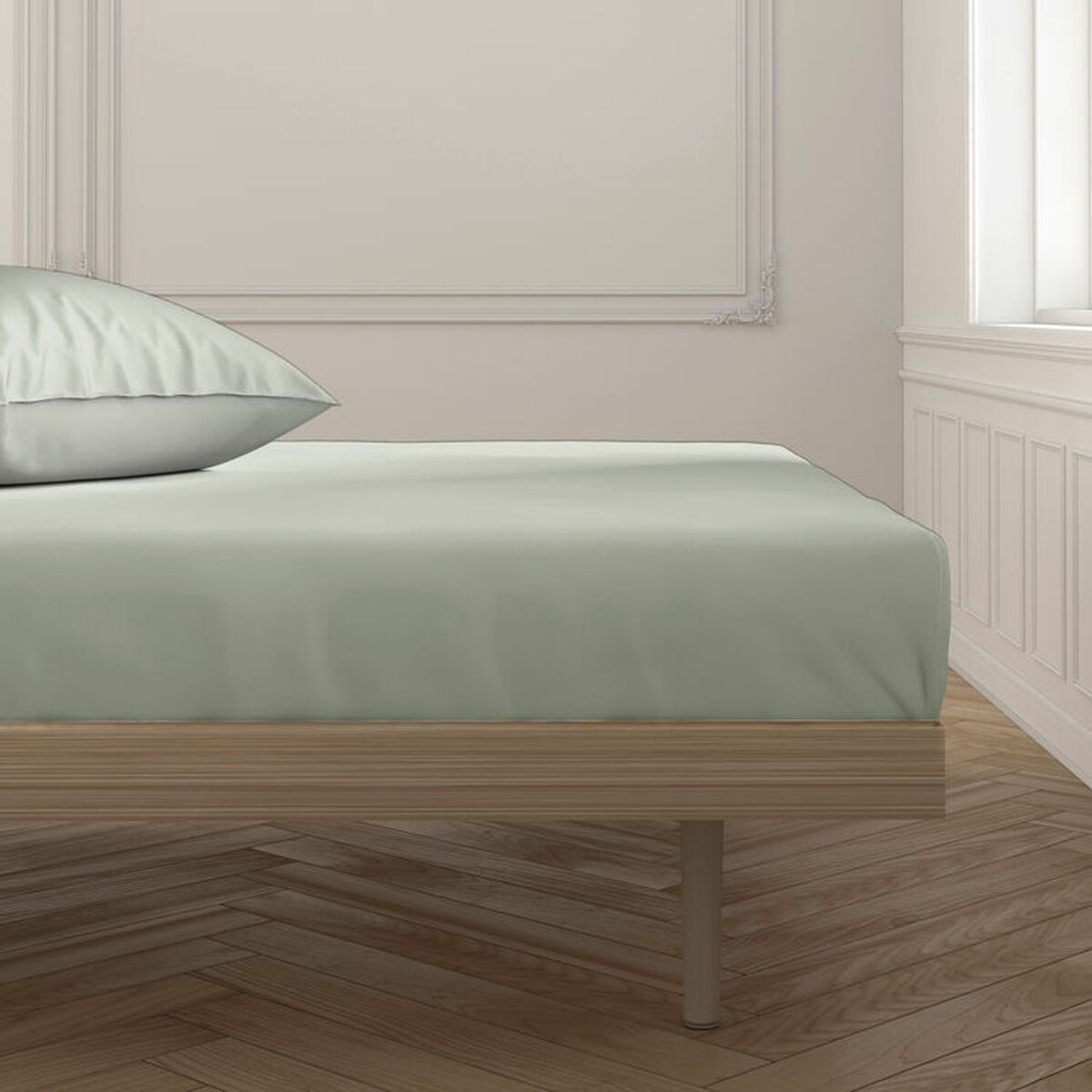 Inpassat underlakan Happy Home MixColors Mint Säng 135 - 3