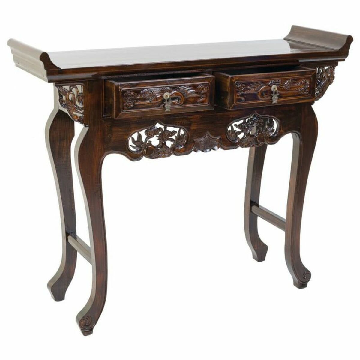 Hallmöbel med lådor Alexandra House Living Brun 33 x 90 x 110 cm - 2