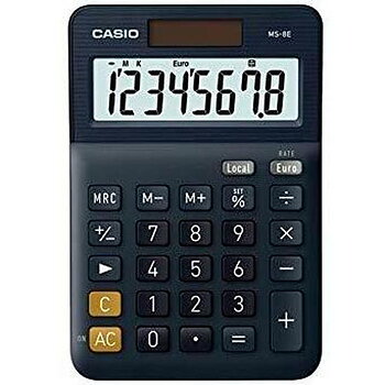 Kalkylator Casio MS-8E Svart (10 antal)