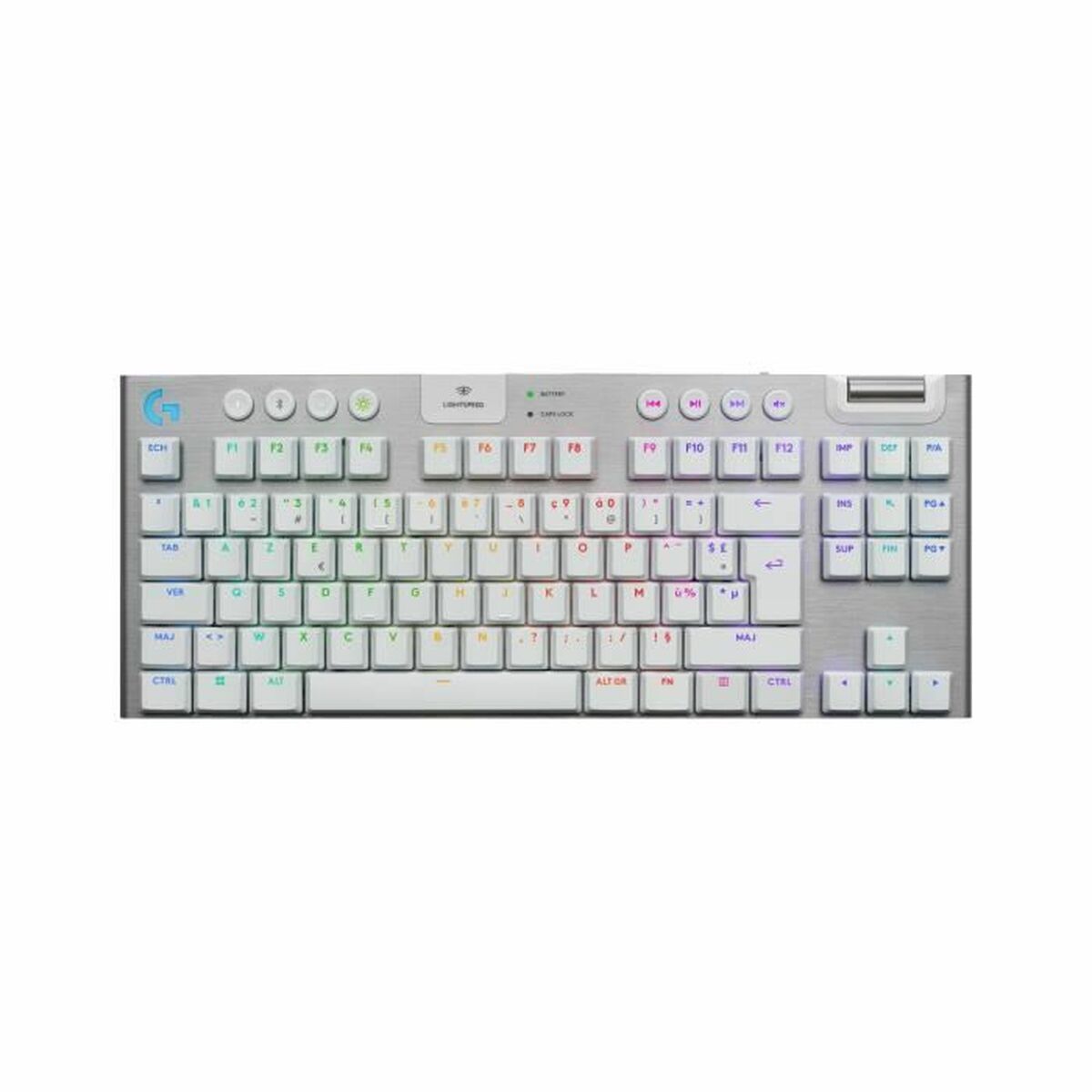 Tangentbord Logitech G915 X Vit Franska AZERTY