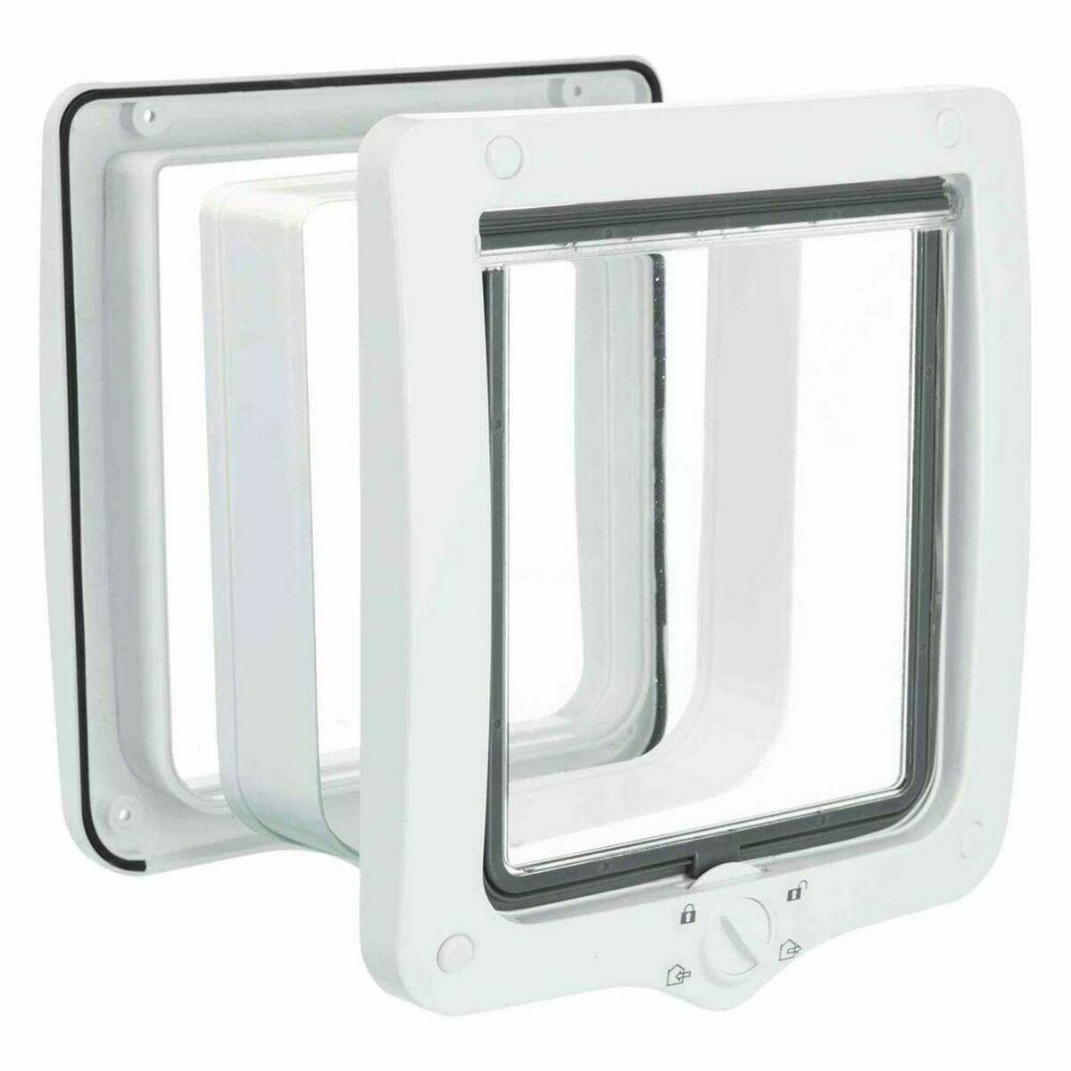 Kattlucka Trixie Vit Plast (Renoverade A) - 3
