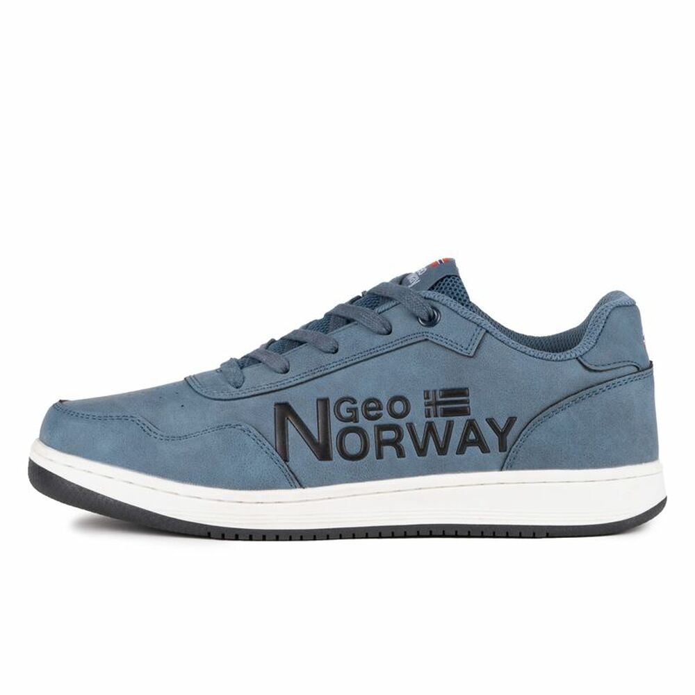 Sportskor Casual Herr Geographical Norway Stålblått - 5