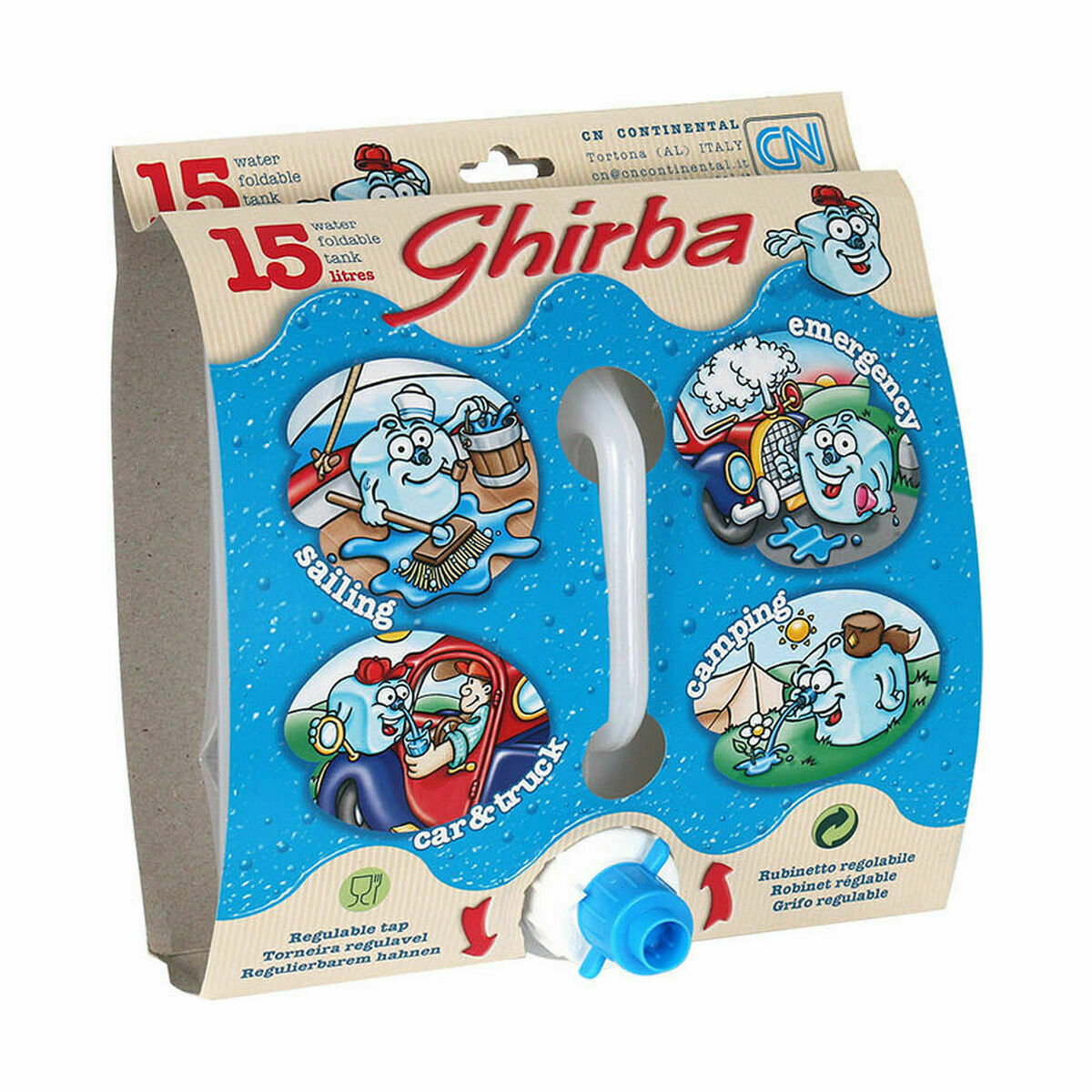 Vattenflaska GHIRBA Hopfällbar 25 x 25 x 25 cm (24 antal) - 3