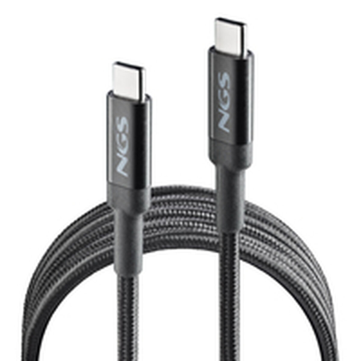 USB-C till USB-C Kabel NGS KNOT100W-2 Svart 2 m - 2