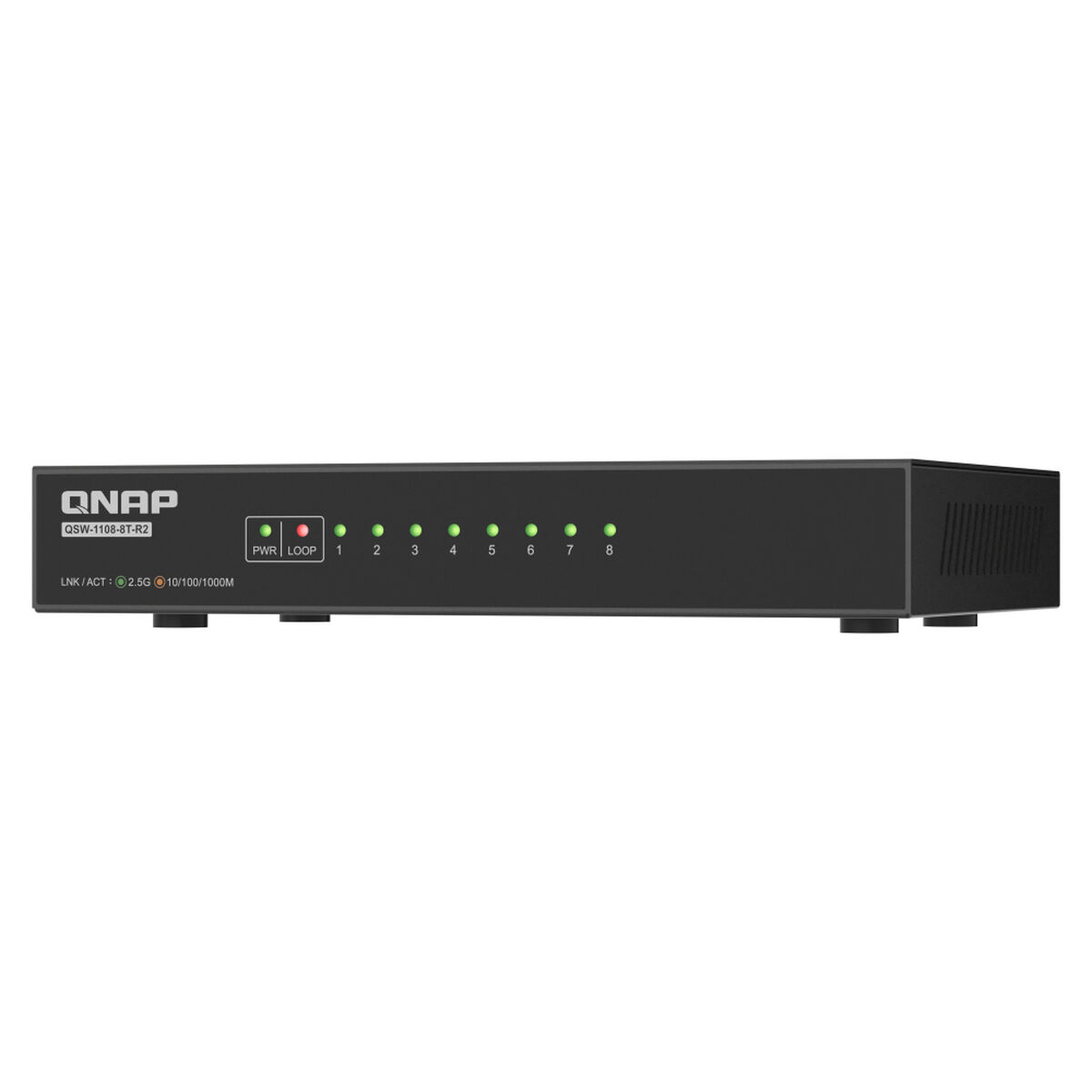 USB-kabel Qnap QSW-1108-8T-R2 Svart